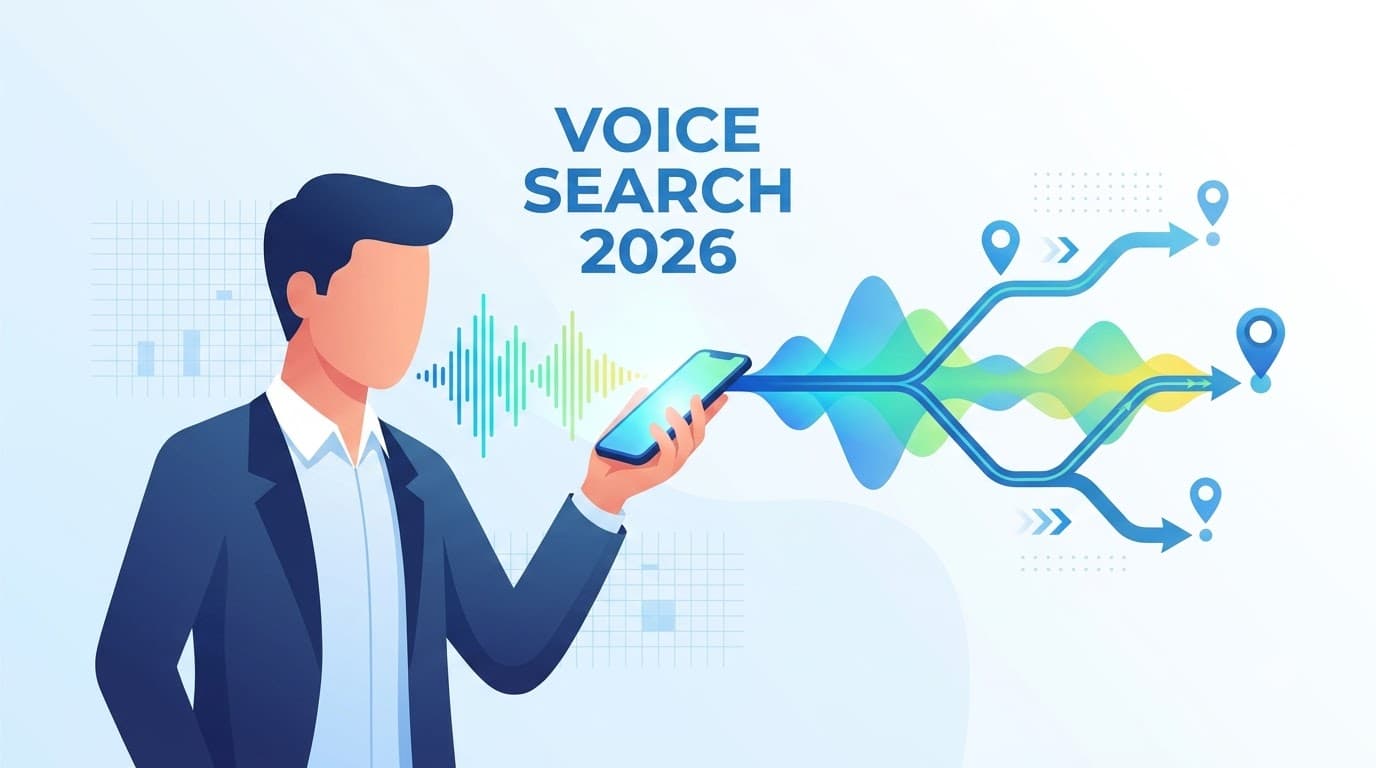 Customer conducting voice search on smartphone
