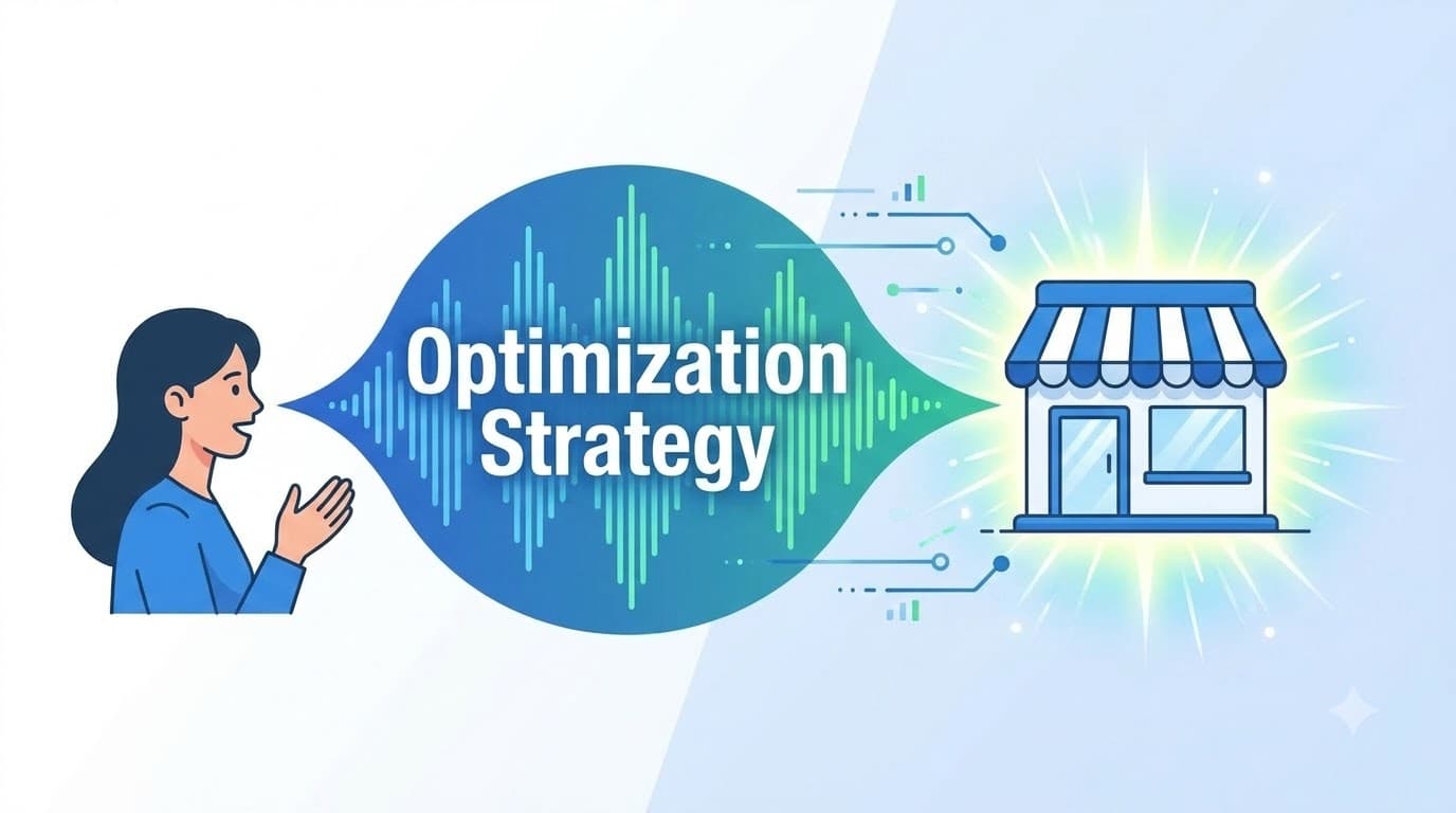Voice search queries directing customers to local store